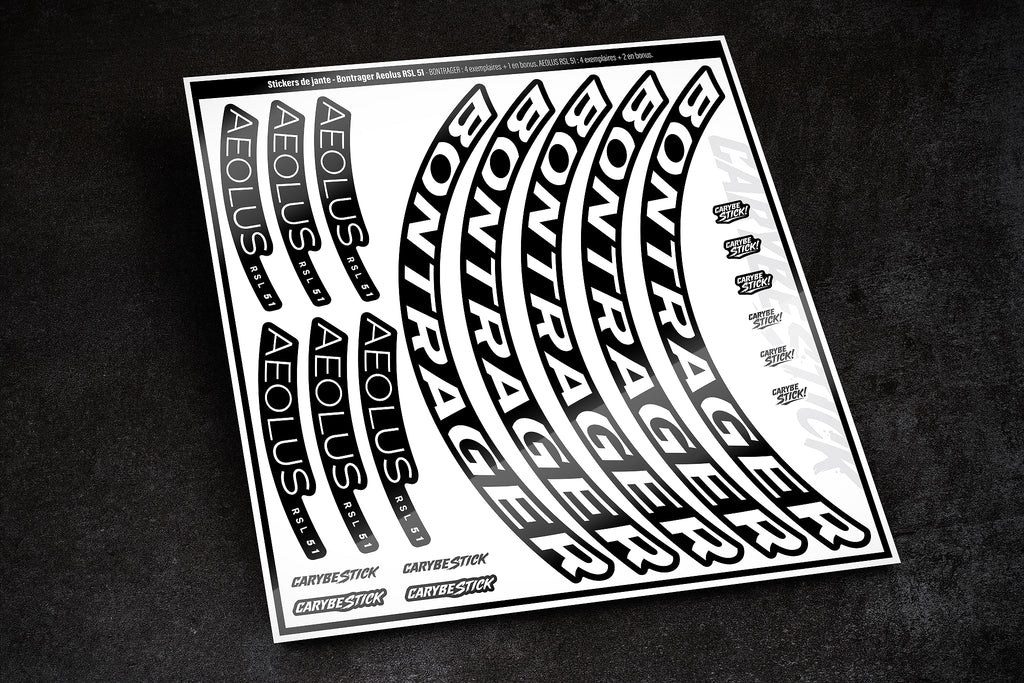 Bontrager Aeolus RSL 51 - Kit stickers