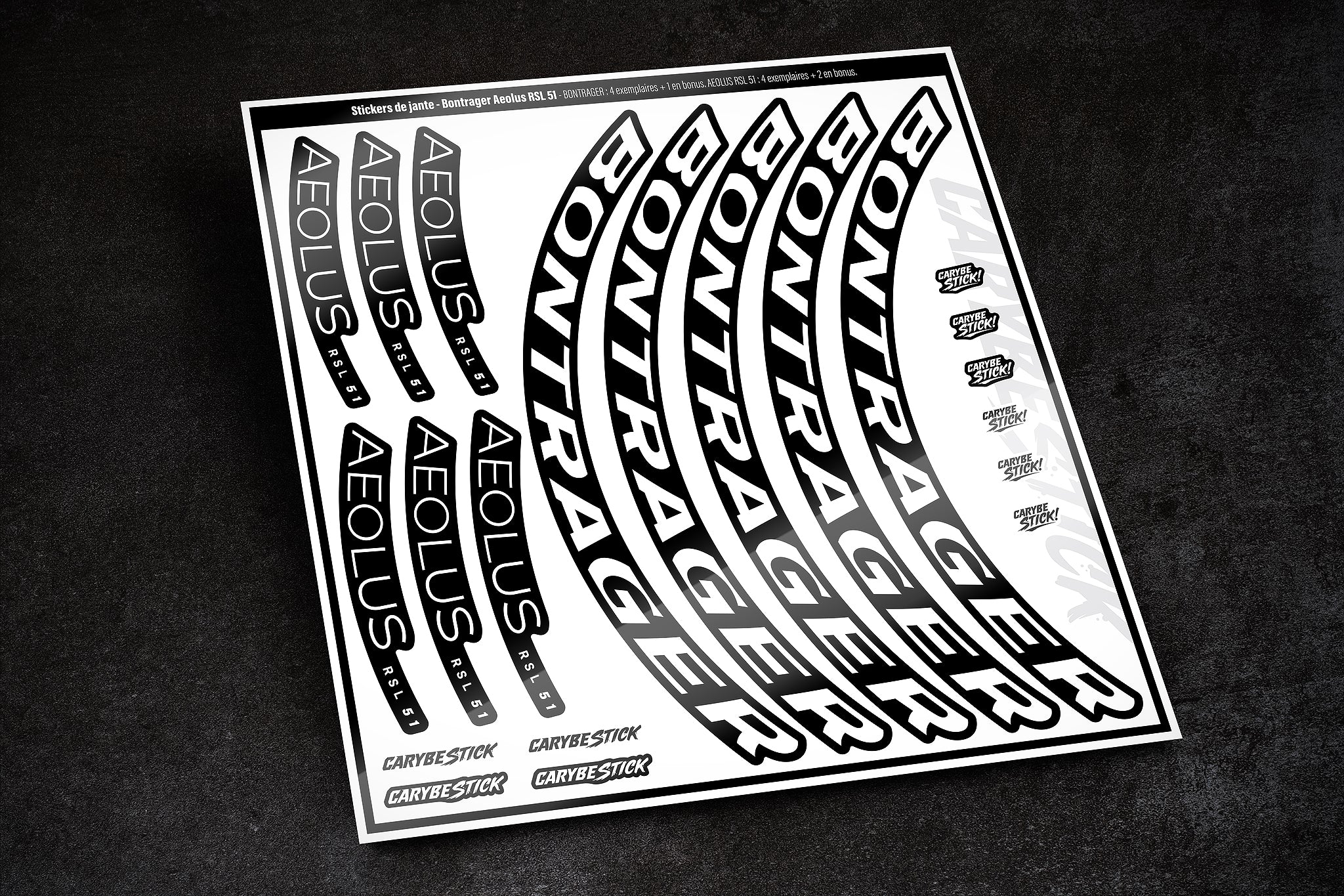 Bontrager Aeolus RSL 51 - Kit stickers